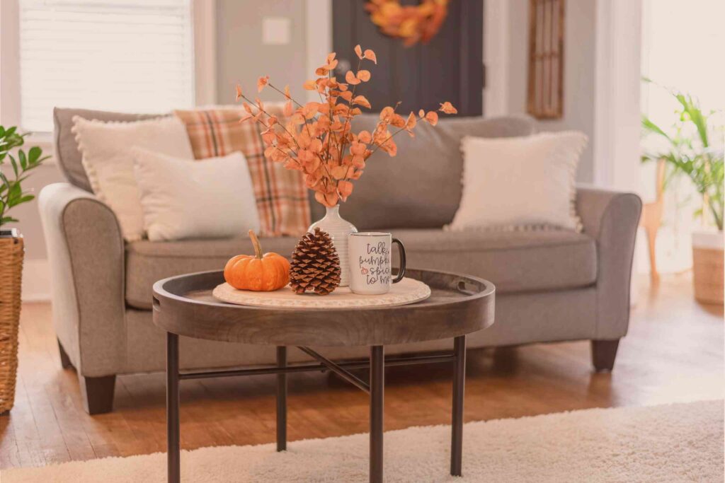 living room for fall